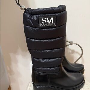 New Sam Edelman Black Weather Boots size 7